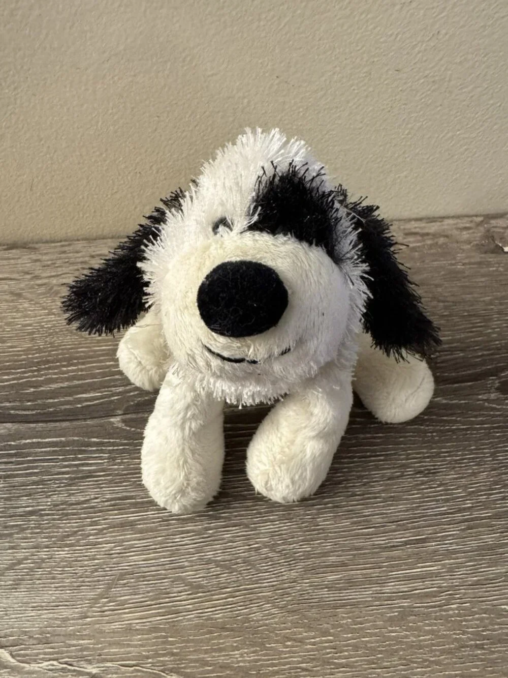 Ganz Webkinz Cheeky Dog Puppy Plush Stuffed Animal Toy Black White No Code OC30